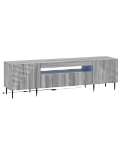 Mobile TV LED Sonoma grigio Legno ingegnerizzato