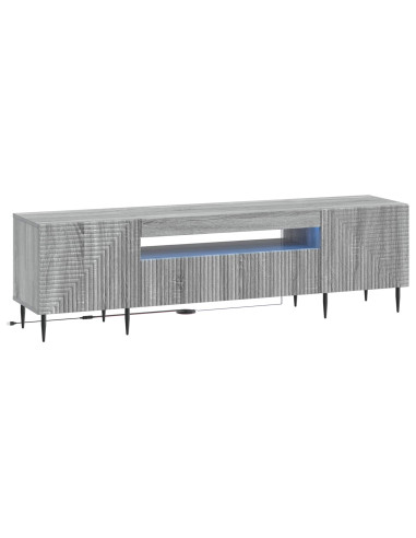 Mobile TV LED Sonoma grigio Legno ingegnerizzato