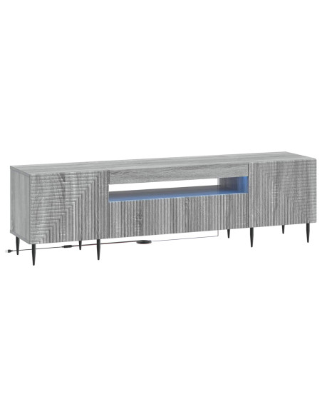 Mobile TV LED Sonoma grigio Legno ingegnerizzato