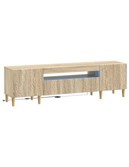Mobile TV LED Rovere Sonoma Legno ingegnerizzato