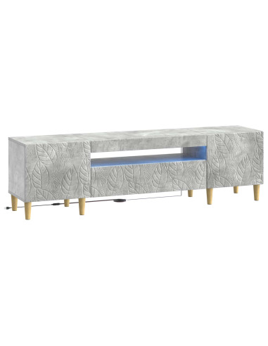 Mobile TV LED Grigio Cemento Legno ingegnerizzato