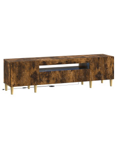 Mobile TV LED Rovere Fumo Legno ingegnerizzato