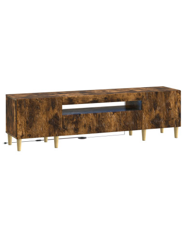 Mobile TV LED Rovere Fumo Legno ingegnerizzato