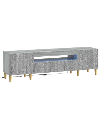 Mobile TV LED Sonoma grigio Legno ingegnerizzato