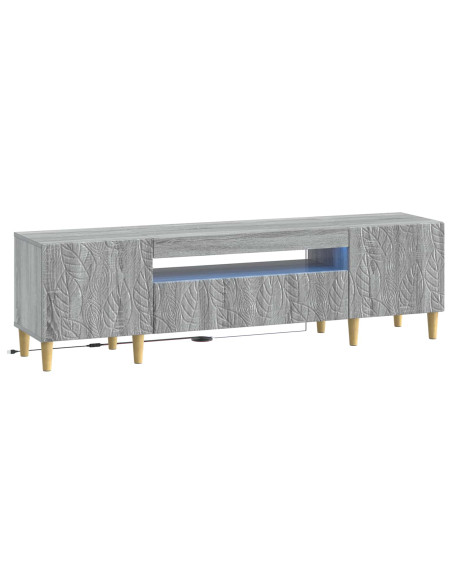 Mobile TV LED Sonoma grigio Legno ingegnerizzato