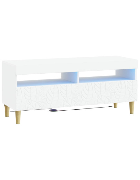 Mobile TV LED Bianco Legno ingegnerizzato