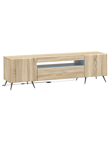 Mobile TV LED Rovere Sonoma Legno ingegnerizzato