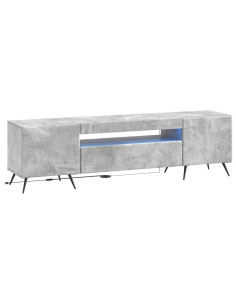 Mobile TV LED Grigio Cemento Legno ingegnerizzato