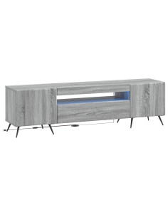 Mobile TV LED Sonoma grigio Legno ingegnerizzato