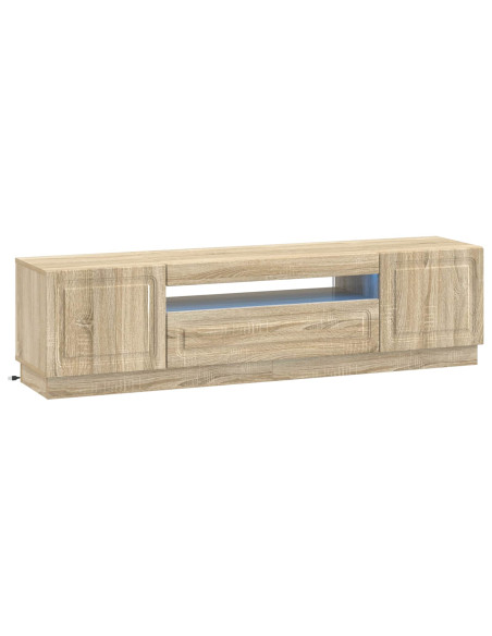 Mobile TV LED Rovere Sonoma Legno ingegnerizzato