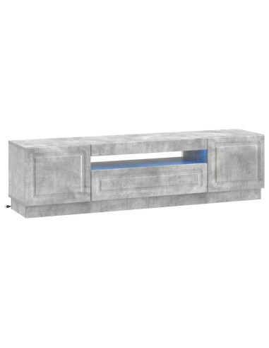 Mobile TV LED Grigio Cemento Legno ingegnerizzato