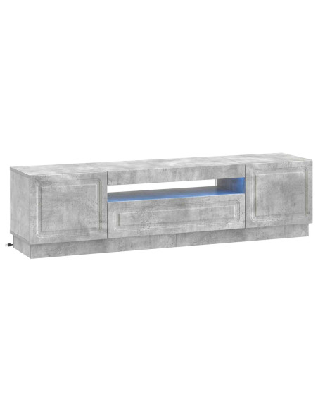 Mobile TV LED Grigio Cemento Legno ingegnerizzato