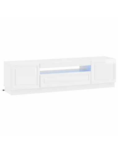 Mobile TV LED Bianco Lucido Legno ingegnerizzato