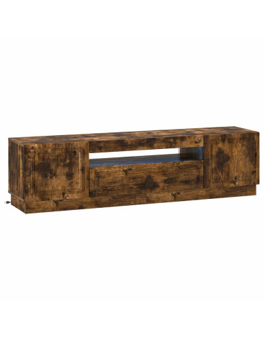 Mobile TV LED Rovere Fumo Legno ingegnerizzato