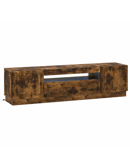 Mobile TV LED Rovere Fumo Legno ingegnerizzato