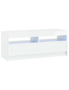 Mobile TV LED Bianco Lucido Legno ingegnerizzato