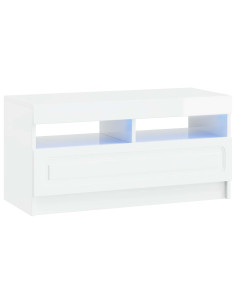 Mobile TV LED Bianco Lucido Legno ingegnerizzato
