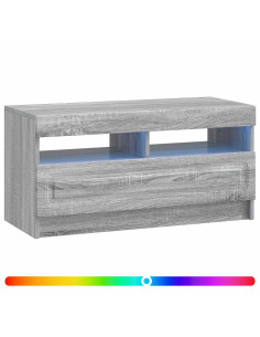 Mobile TV LED Sonoma grigio Legno ingegnerizzato 2