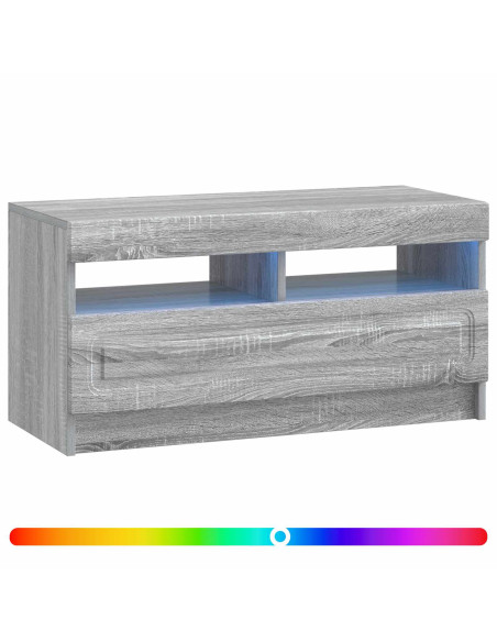 Mobile TV LED Sonoma grigio Legno ingegnerizzato