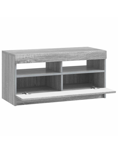 Mobile TV LED Sonoma grigio Legno ingegnerizzato