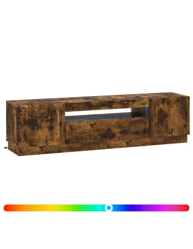Mobile TV LED Rovere Fumo Legno ingegnerizzato