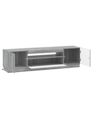 Mobile TV LED Sonoma grigio Legno ingegnerizzato