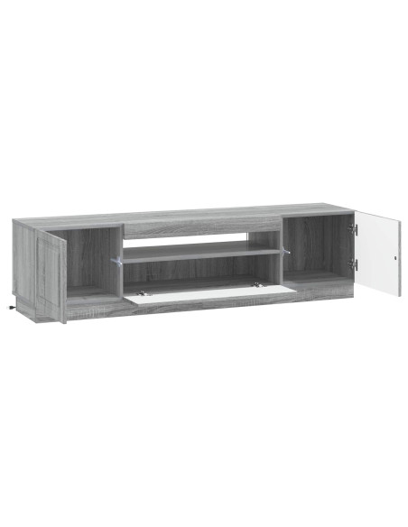 Mobile TV LED Sonoma grigio Legno ingegnerizzato