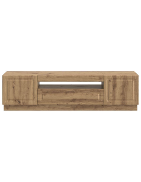 Mobile TV LED Rovere Artigianale Legno ingegnerizzato
