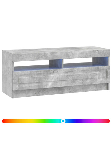 Mobile TV LED Grigio Cemento Legno ingegnerizzato