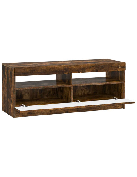 Mobile TV LED Rovere Fumo Legno ingegnerizzato