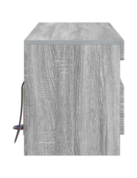 Mobile TV LED Sonoma grigio Legno ingegnerizzato