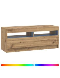 Mobile TV LED Rovere Artigianale Legno ingegnerizzato 2