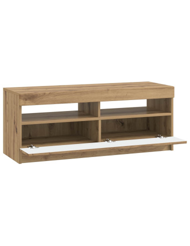 Mobile TV LED Rovere Artigianale Legno ingegnerizzato