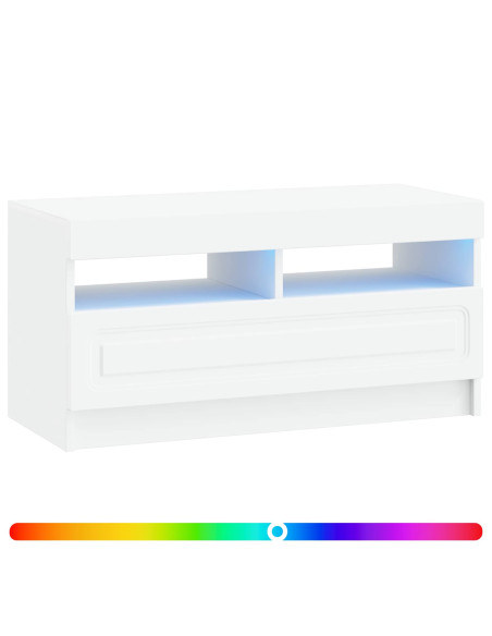 Mobile TV LED Bianco Legno ingegnerizzato