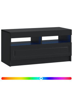 Mobile TV LED Nero Legno ingegnerizzato 2