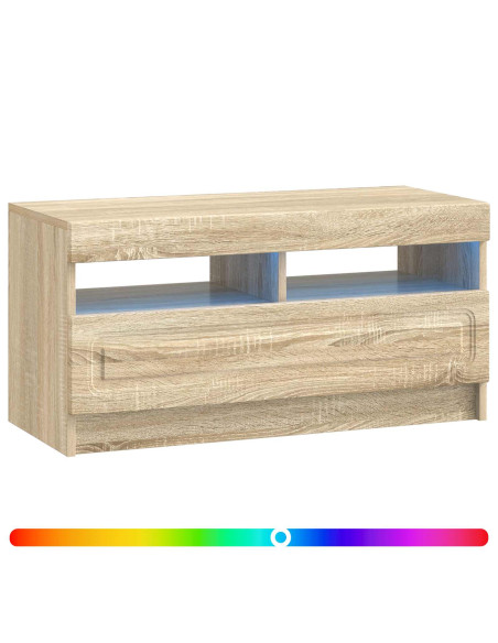 Mobile TV LED Rovere Sonoma Legno ingegnerizzato