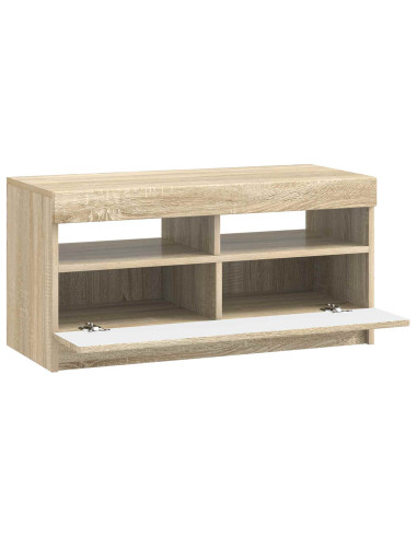 Mobile TV LED Rovere Sonoma Legno ingegnerizzato