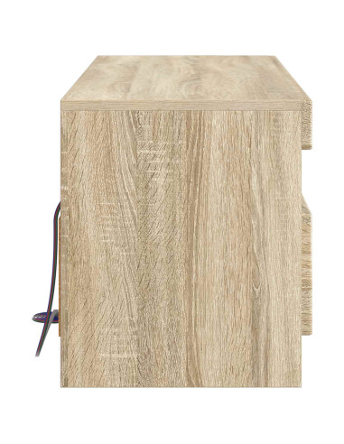 Mobile TV LED Rovere Sonoma Legno ingegnerizzato