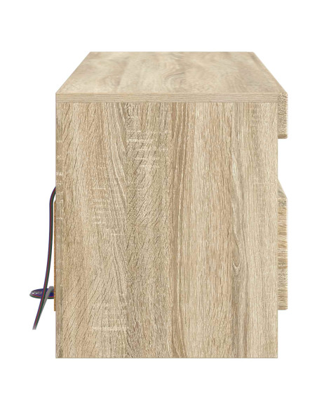 Mobile TV LED Rovere Sonoma Legno ingegnerizzato