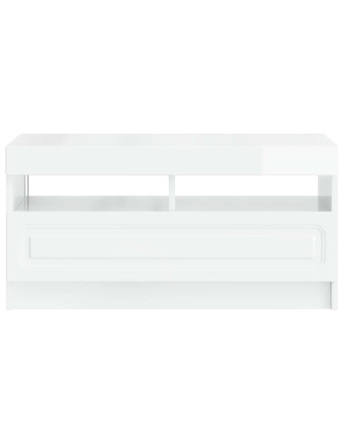 Mobile TV LED Bianco Lucido Legno ingegnerizzato