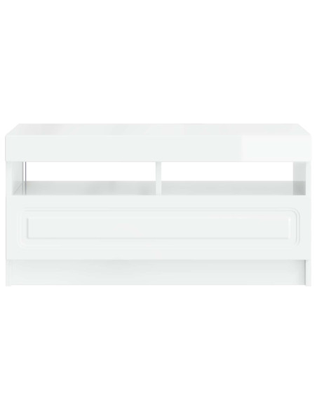 Mobile TV LED Bianco Lucido Legno ingegnerizzato