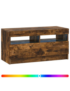 Mobile TV LED Rovere Fumo Legno ingegnerizzato 2