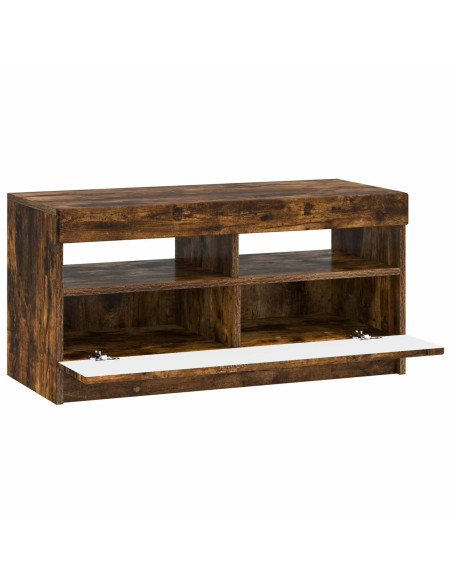 Mobile TV LED Rovere Fumo Legno ingegnerizzato