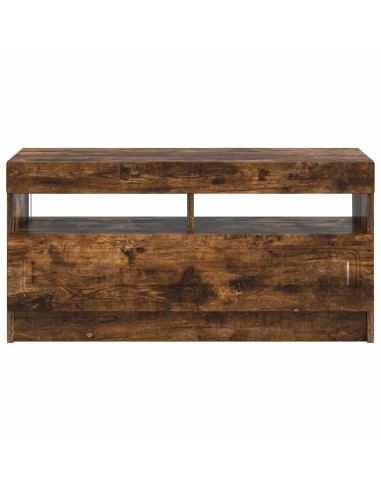 Mobile TV LED Rovere Fumo Legno ingegnerizzato