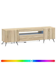 Mobile TV LED Rovere Sonoma Legno ingegnerizzato 2