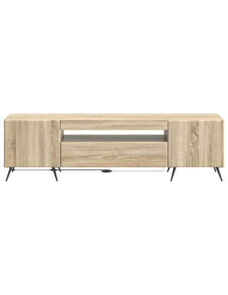 Mobile TV LED Rovere Sonoma Legno ingegnerizzato