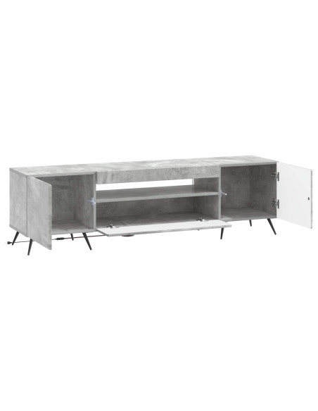 Mobile TV LED Grigio Cemento Legno ingegnerizzato