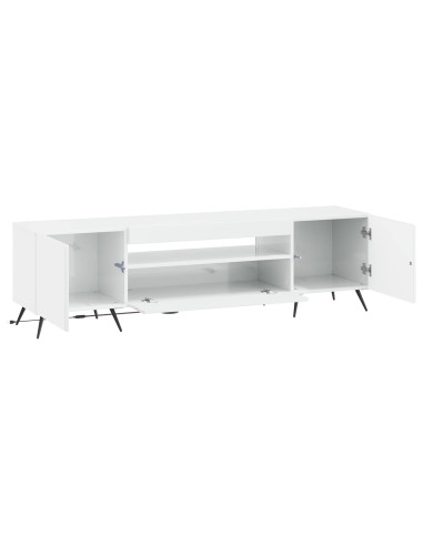 Mobile TV LED Bianco Lucido Legno ingegnerizzato