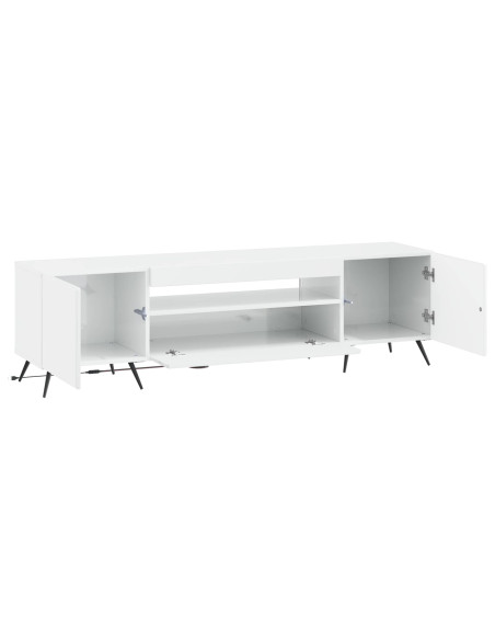 Mobile TV LED Bianco Lucido Legno ingegnerizzato