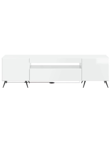 Mobile TV LED Bianco Lucido Legno ingegnerizzato